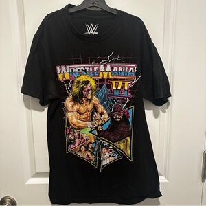 WWE WrestleMania VI Black Graphic Tee